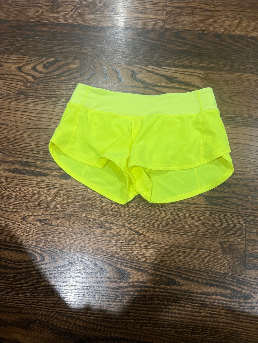lululemon athletica Neon Yellow Athletic Shorts